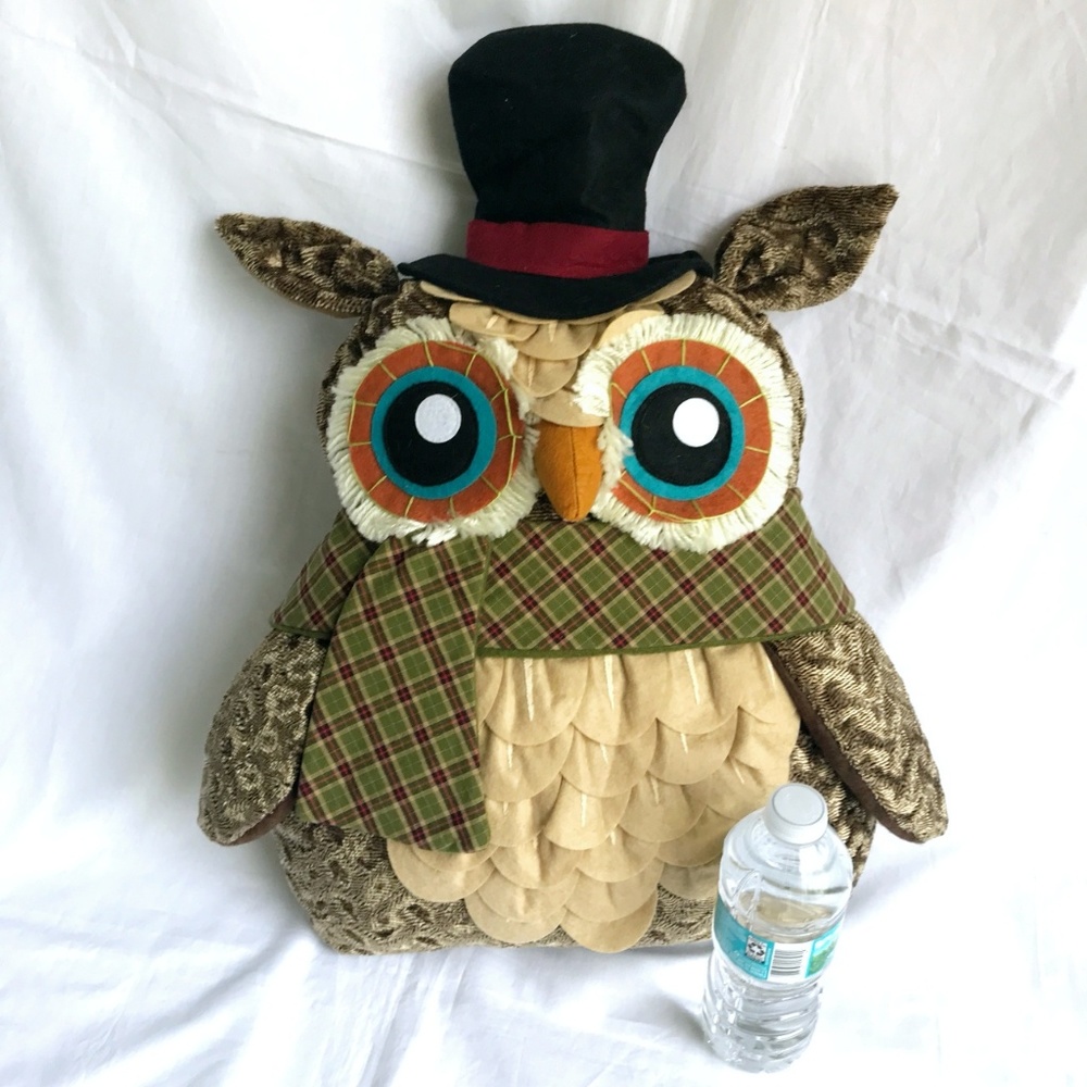 Giant large size Christmas Owl stuffed 3D